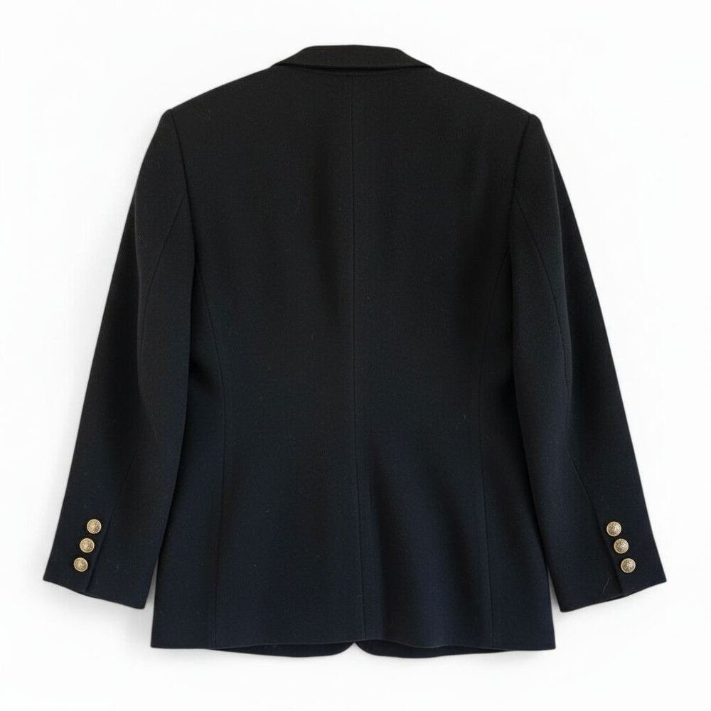 Italian Fabric Wool Cashmere Blazer | European Made | Late 90s | Size 12 - Picture 11 of 16